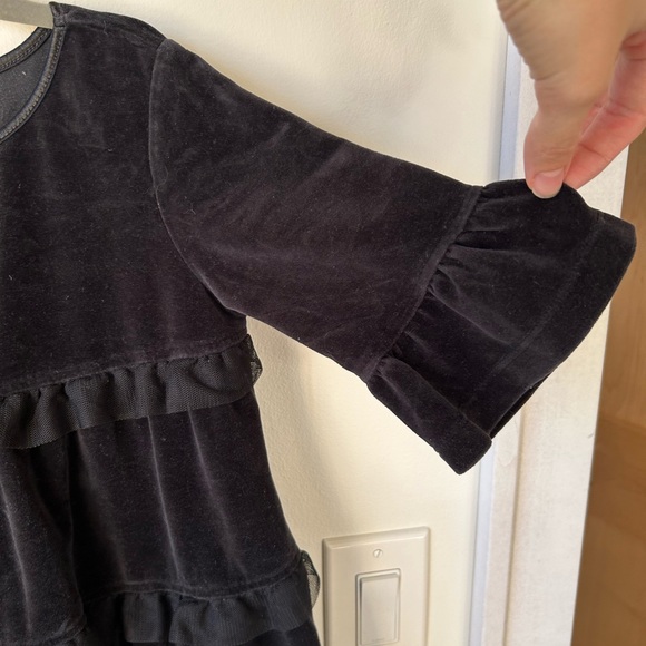 Hanna Andersson velvet tulle tiered holiday dress, girls size 5 twirly - Picture 5 of 5